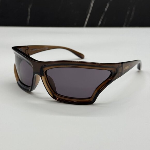NEW LW40143U 47A LOEWE SUNGLASSES BROWN GREY UNISEX EYEWEAR LOEWE - Picture 1 of 12